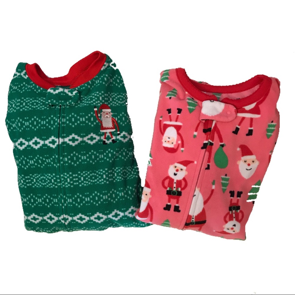 Girls Santa Sleeper Pajama Bundle